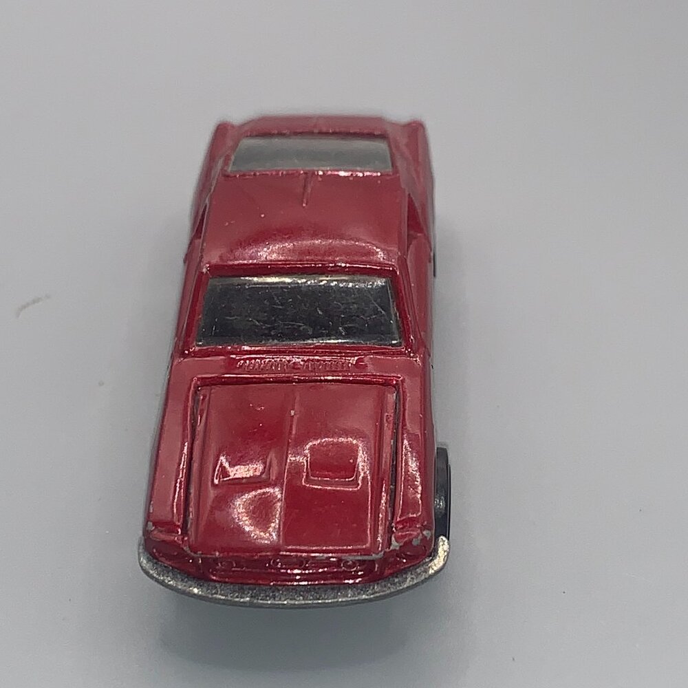 1:64 1968 Hot Wheels Diecast Custom Red Black Silver Flames Mustang LOOSE
